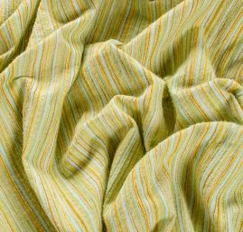 Kostýmová žakárová látka vlna směs pastel zelená