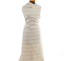 Látka design Art Fabrics bavlna směs režná/bílá