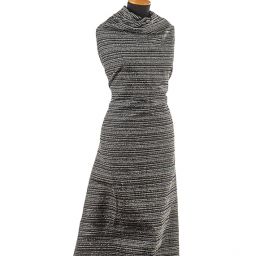 Látka design Art Fabrics bukle vlna směs černošedý melír