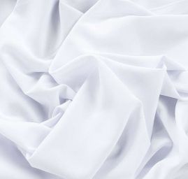 Žoržet šatový oboustranně pružný bílý