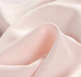 Žoržet šatový jemný pružný pastel oranžový