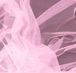 Tyl šatový růžový široký 280cm