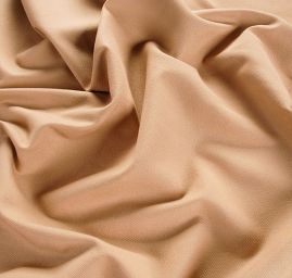 Bavlněná látka pružná imitace rifloviny hnědá