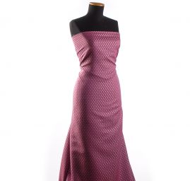 Brokát nepružný drobný ornament starorůžová