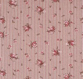 Brokát nepružný vintage růže proužky starorůžový