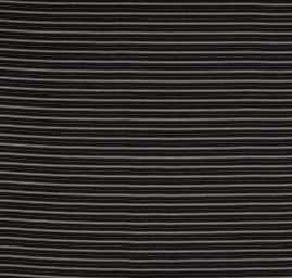 Šatová látka plastický vzor proužků černá