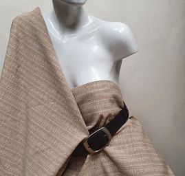 Dekorační látka Buret Plain cream