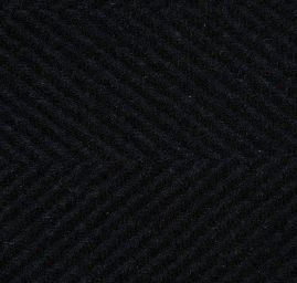 Vlněná kostýmová látka rybí kost černá modrá