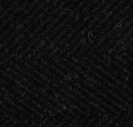 Vlněná kostýmová látka rybí kost černá šedá