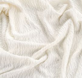 Pletenina s plastickým vzorem kreš slonová kost