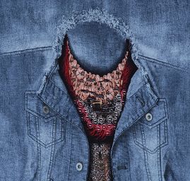 Kupón pletenina úplet tisk vesta/tunika