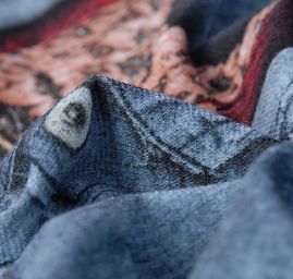 Kupón pletenina úplet tisk vesta/tunika