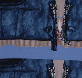 Kupón pletenina úplet tisk vesta/trikot 3 kupóny za cenu 2 kupónů