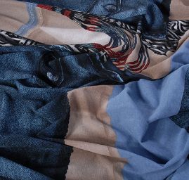 Kupón pletenina úplet tisk vesta/trikot 3 kupóny za cenu 2 kupónů