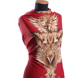 Kupón pevnější úplet hlavicový motiv