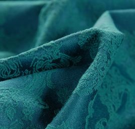 Brokát žakár petrolej