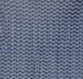 Efektní hrubá krajka vzor květů tmavší modrá