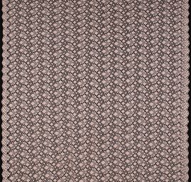 Efektní hrubá krajka starorůžová geometrický motiv