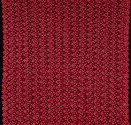 Efektní hrubá krajka geometrický motiv fuchsie