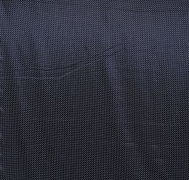 Pružný satén motiv puntíků bílá/černá