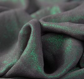 Lamé šifon metráž zelený