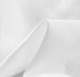 Bavlněná pružná košilová látka lomená bílá