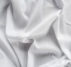 Bavlněná pružná košilová látka lomená bílá
