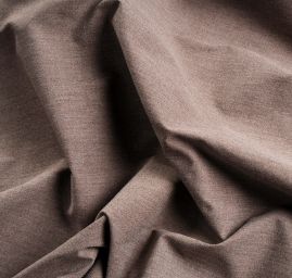 Bavlna směs pevnější látka tmavě hnědý melír