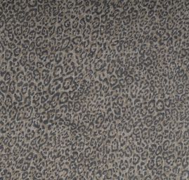 Šifon plisé zvířecí motiv černozelený