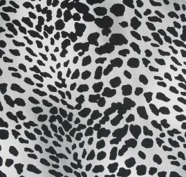 Šifon elastický zvířecí motiv černošedý