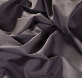 Gabardén pružná bavlněná látka šedohnědá