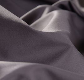 Gabardén pružná bavlněná látka šedohnědá