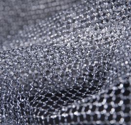 Stříbrno černý tyl velká oka