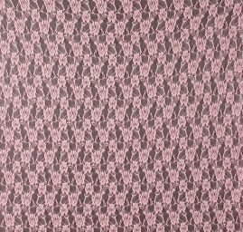 Pružná krajka květy pastel růžová