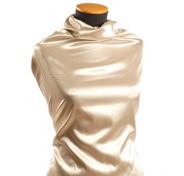 Satén taft šampáň pružný