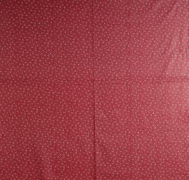 Bavlněná látka modrotisk lístečky kytička vínová