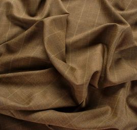 Kostýmová látka vlněná vzor Esterházy okrová