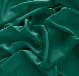 Krepdešín imitace hedvábí tm.tyrkysová