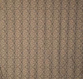 Žakárová pružná látka romantický vzor béžová/hnědá