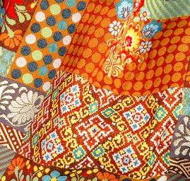 Látka retro vzor patchwork