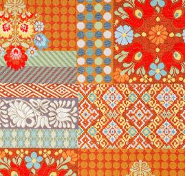 Látka retro vzor patchwork