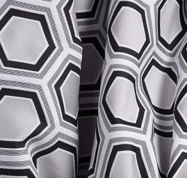 Látka retro vzor hexagon