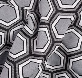 Látka retro vzor hexagon