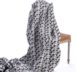 Dekorační látka retro vzor triangle