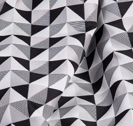 Dekorační látka retro vzor triangle