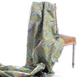 Látka retro vzor papoušek/tukan