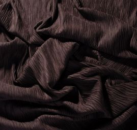 Krešovaný úplet viskoza směs čokoládově hnědý