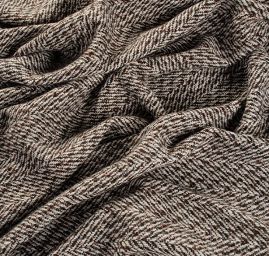 Kostýmová látka imitace ručně tkané metráže vinovošedá