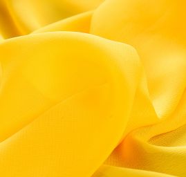 Šifon jednobarevný hladký žlutý  II.jakost