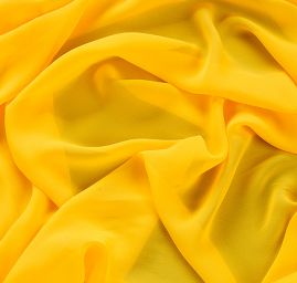 Šifon jednobarevný hladký žlutý  II.jakost